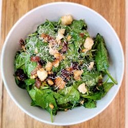 spinach-salad-with-hot-bacon-dressing