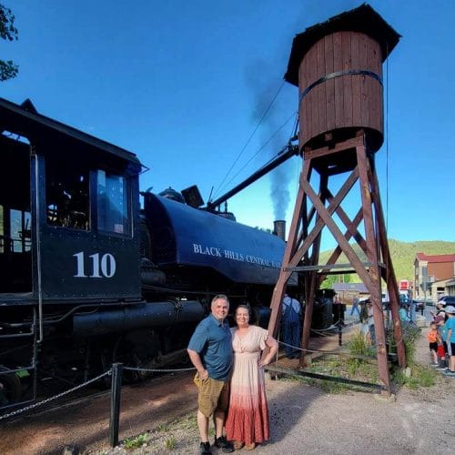 艾米-和-迈克-交叉构成的引擎- 110 -黑色-山- 1880 -蒸汽火车