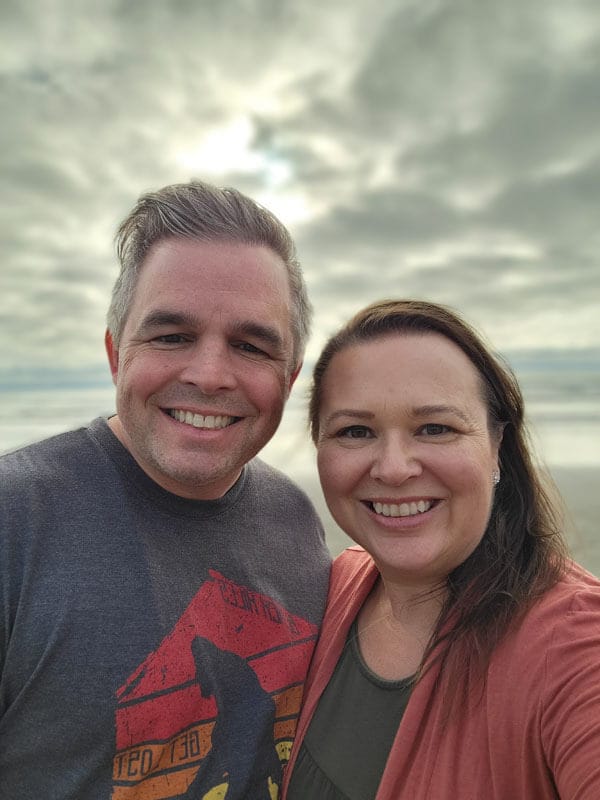 Mike and Amy on the Beach