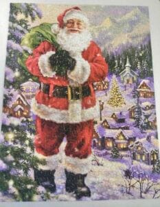 Finished Santa puzzle.