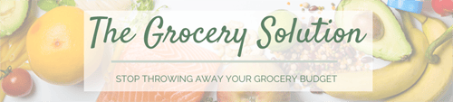 The Grocery Solution header image - Stop Throwing Away Your Grocery Budget
